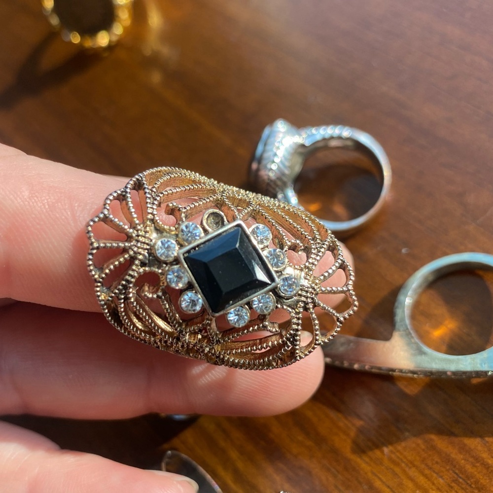 BUNDLE OF 6 STATEMENT RINGS 💍 - Picture 12 of 16